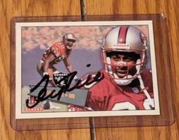 Jerry Rice autographed card w/coa