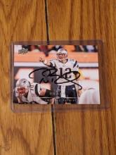 Tom Brady autographed card w/coa