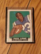 1964 PAUL LOWE SAN DIEGO CHARGERS #165 TOPPS VINTAGE FOOTBALL CARD