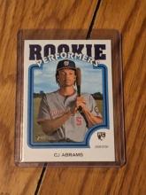 2022 Topps Heritage Rookie Performers CJ Abrams #RP-7 (RC)-Washington Nationals