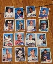 x16 mlb Vintage card lot 1980's; mike schmidt/ Nolan Ryan/rich gossage, etc See pictures