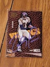 Randy Moss autographed card w/coa