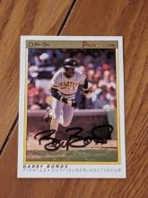 Barry Bonds autographed card w/coa