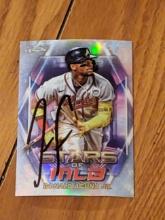 Ronald Acuna JR autographed card w/coa