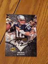 Tom Brady autographed card w/coa