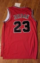 Michael Jordan Autographed jersey with coa/ chicago Bulls