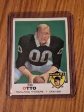 JIM OTTO 1969 Vintage Topps card #163 OAKLAND RAIDER HOF