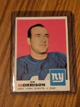 1969 Topps #175 Joe Morrison New York Giants NFL Vintage Football Card