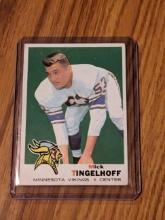 Vintage 1969 Mick Tingelhoff Topps Football Card #195