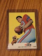 1969 Topps #18 Tom Beer Denver Broncos NFL Vintage Football Card