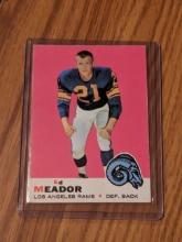 1969 Topps #56 Ed Meador Los Angeles Rams Vintage Original