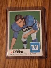 1969 Topps #258 Charlie Harper Rookie New York Giants NFL Vintage Football Card