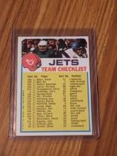 1973 Topps Football Card - NEW YORK JETS TEAM CHECKLIST