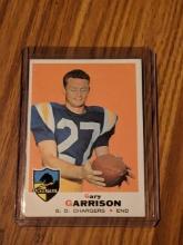 1969 Vintage Topps Football #233 Gary Garrison Football San Diego Chargers