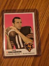 1967 Topps Football Chicago Bears Jack Concannon Card#186 Vintage