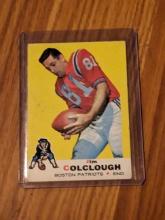 JIM COLCLOUGH - 1969 TOPPS - BASE CARD # 8 - BOSTON PATRIOTS - NFL
