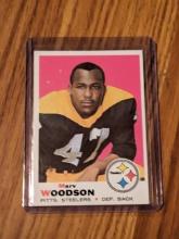 MARV WOODSON 1969 TOPPS Vintage Card #155 PITTBURGH STEELERS