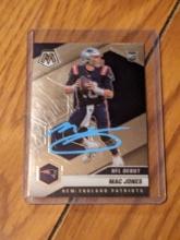 Mac Jones RC autographed card w/coa