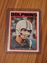 VINTAGE 1972 TOPPS JAKE SCOTT #193 MIAMI DOLPHINS