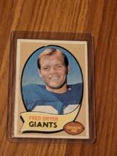 Vintage 1970 Topps Football #247 Fred Dryer