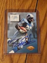 Barry Sanders autographed card w/coa