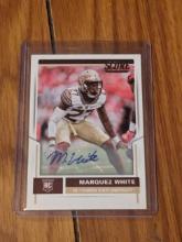 2017 Score Rookie Signatures Marquez White #345 Rookie Auto RC