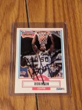 David Robinson autographed card w/coa