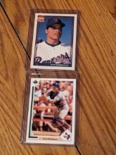 x2 Ivan Rodriguez Vintage card lot See pictures