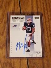 Marshawn Lynch autographed card w/coa