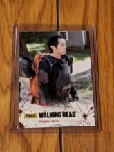 Steven Yeun( Glenn Rhee) autographed card w/coa