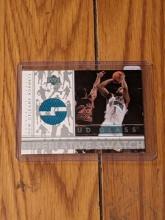 2003 Upper Deck UD Glass Baron Davis Superlative Swatch Game-Worn Jersey Card