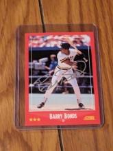 Barry Bonds autographed card w/coa