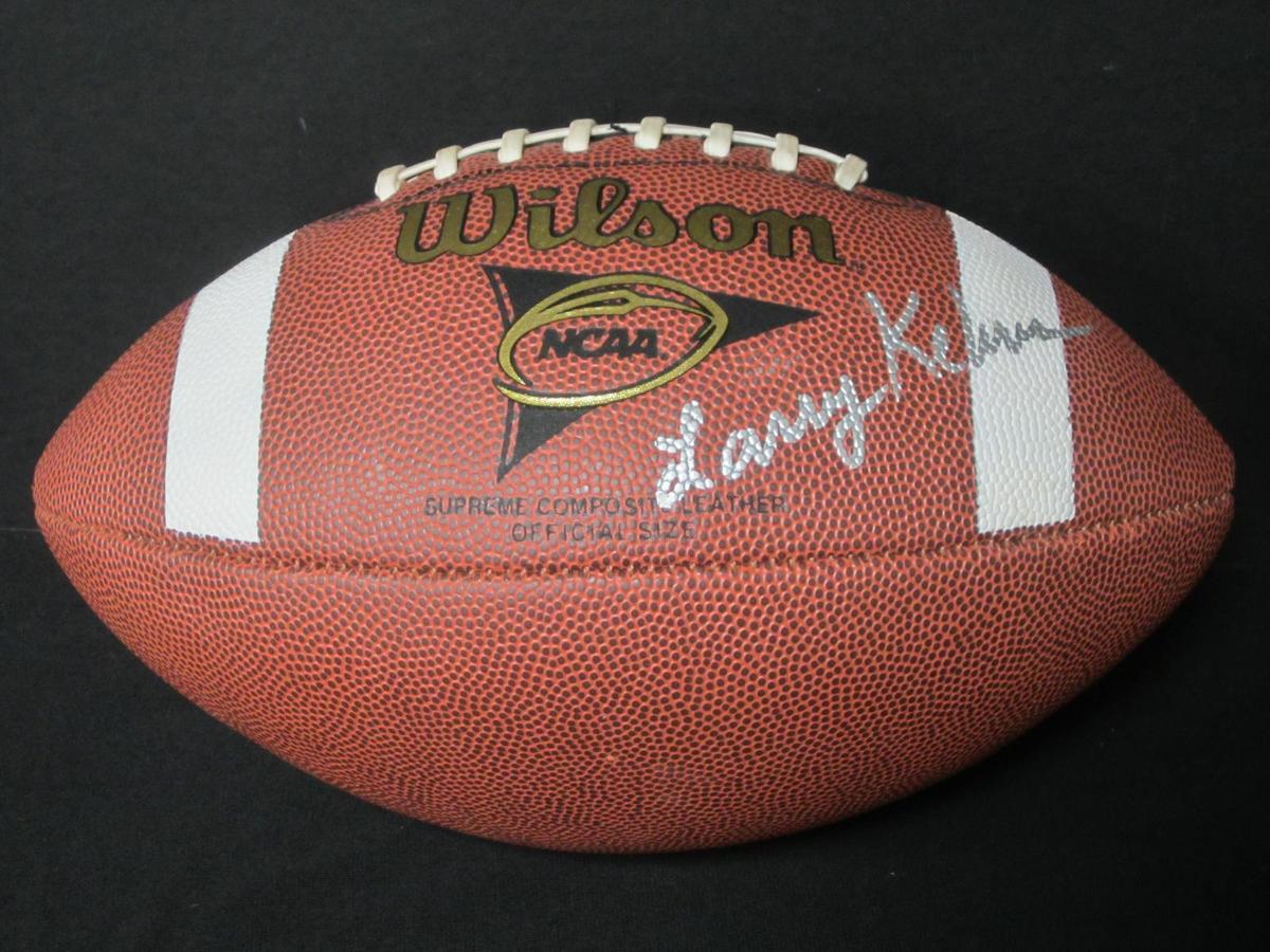 LARRY KEHRES SIGNED FOOTBALL MT UNION COA