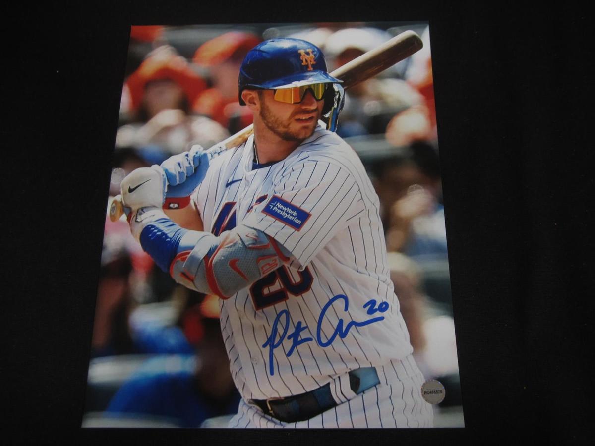 PETE ALONSO SIGNED 8X10 PHOTO METS COA