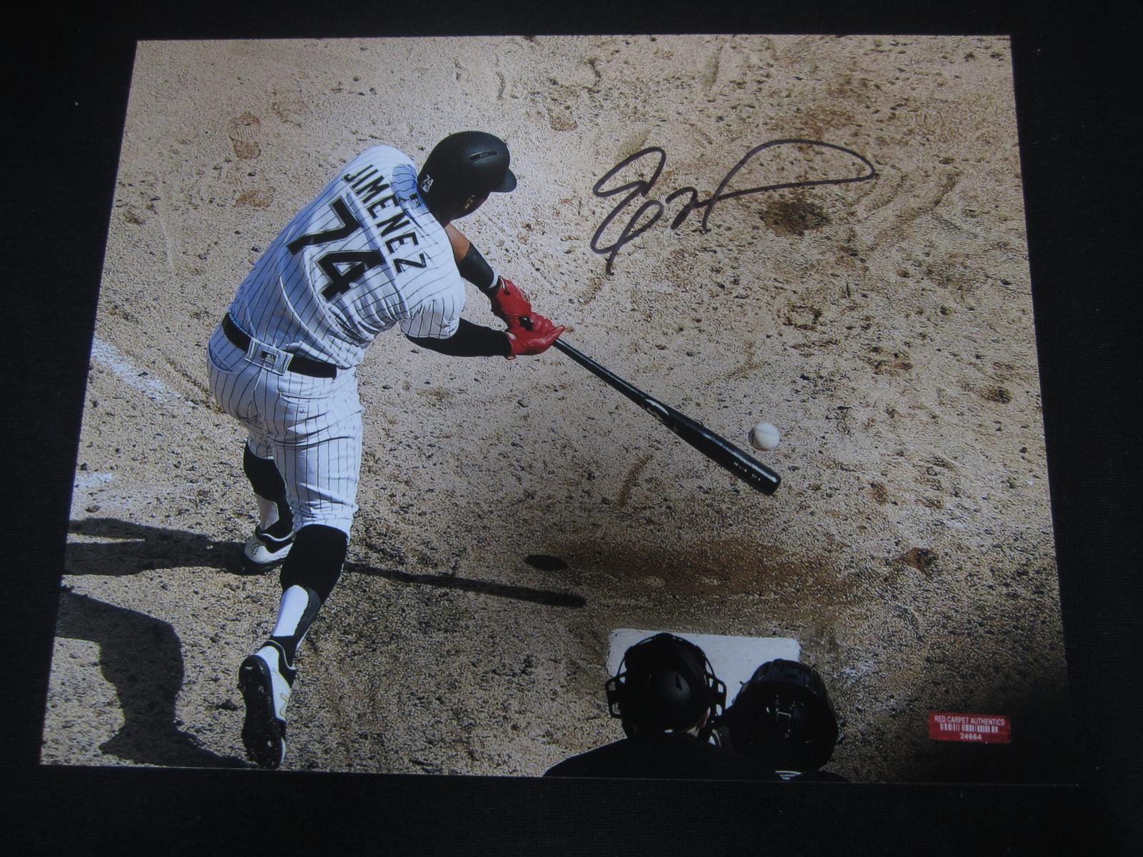 ELOY JIMENEZ SIGNED 8X10 PHOTO WHITE SOX COA