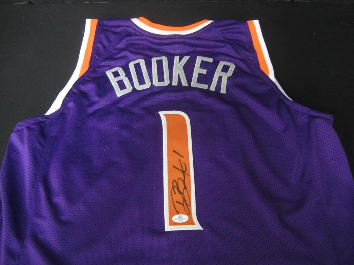 SUNS DEVIN BOOKER SIGNED JERSEY FSG COA