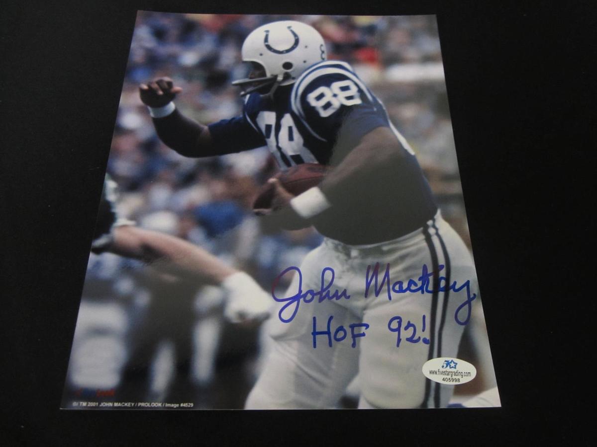 JOHN MACKEY SIGNED 8X10 PHOTO COLTS COA