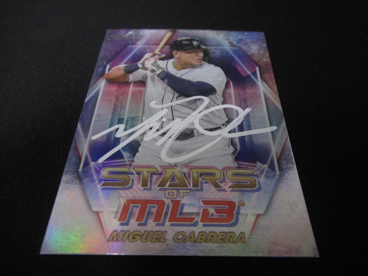 Miguel Cabrera Signed Trading Card COA Pros