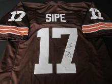 BROWNS BRIAN SIPE SIGNED JERSEY FSG COA