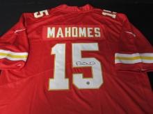 PATRICK MAHOMES SIGNED CHIEFS JERSEY COA