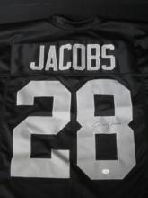 Josh Jacobs signed jersey with coa