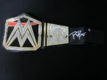 WWE ROMAN REIGNS SIGNED TOY BELT COA