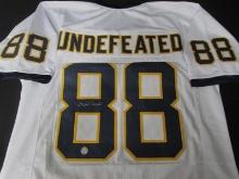 WVU MAJOR HARRIS SIGNED UNDEFEATED JERSEY