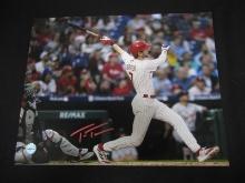 TREA TURNER SIGNED 8X10 PHOTO PHILLIES COA