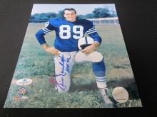 GINO MARCHETTI SIGNED 8X10 PHOTO COLTS COA