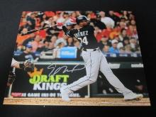 ELOY JIMENEZ SIGNED 8X10 PHOTO WHITE SOX COA