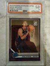 2019 Optic PSA 9 Rookie Purple Stars SSP Goga Bitadze #166 /29