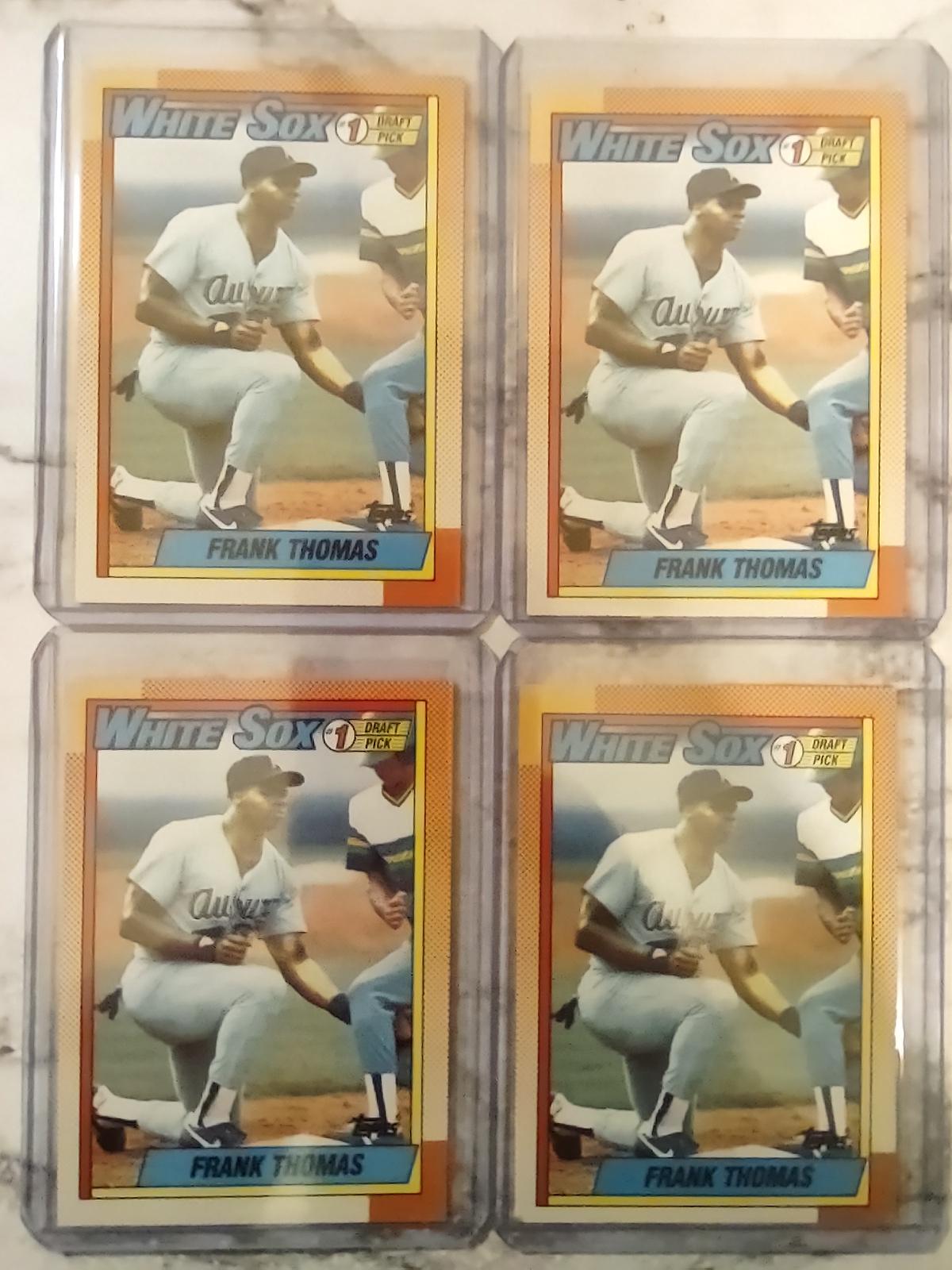 1990 Frank Thomas 4 Card Rookie Lot #414