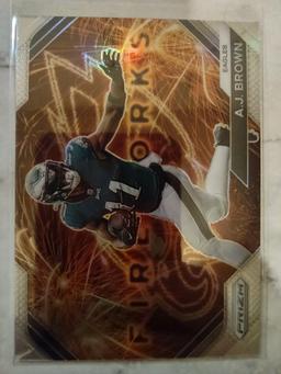 2023 Prizm Football Fireworks Silver A.J. Brown #23