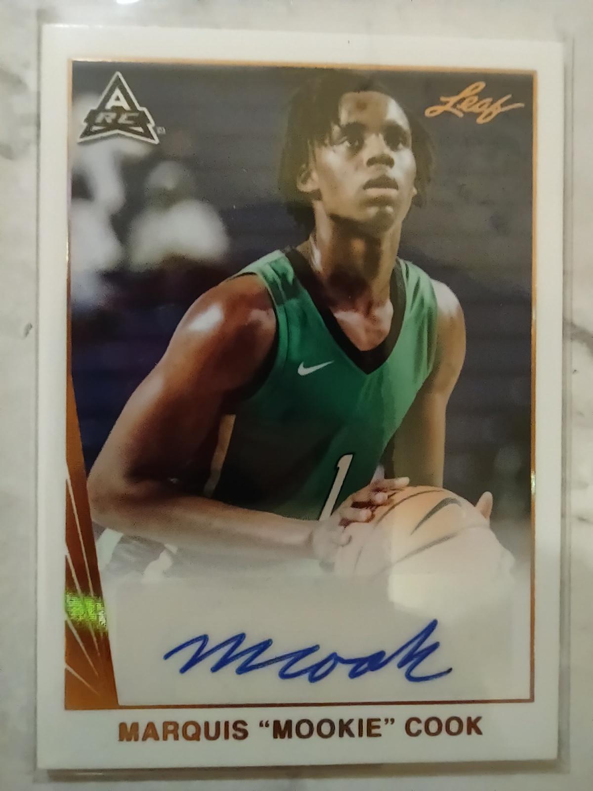 2022 Leaf Rookie Auto Marquis Cook